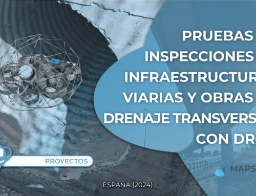 Mapsens Civil | Pruebas en inspecciones con dron de cajones en infraestructuras viarias y Obras de Drenaje Transversal (ODT)