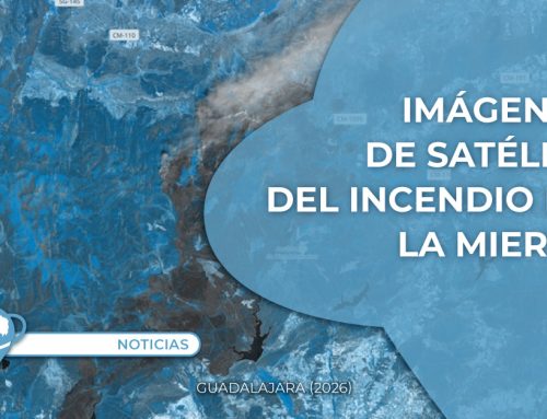 Imágenes de satélite del incendio de La Mierla (Guadalajara)